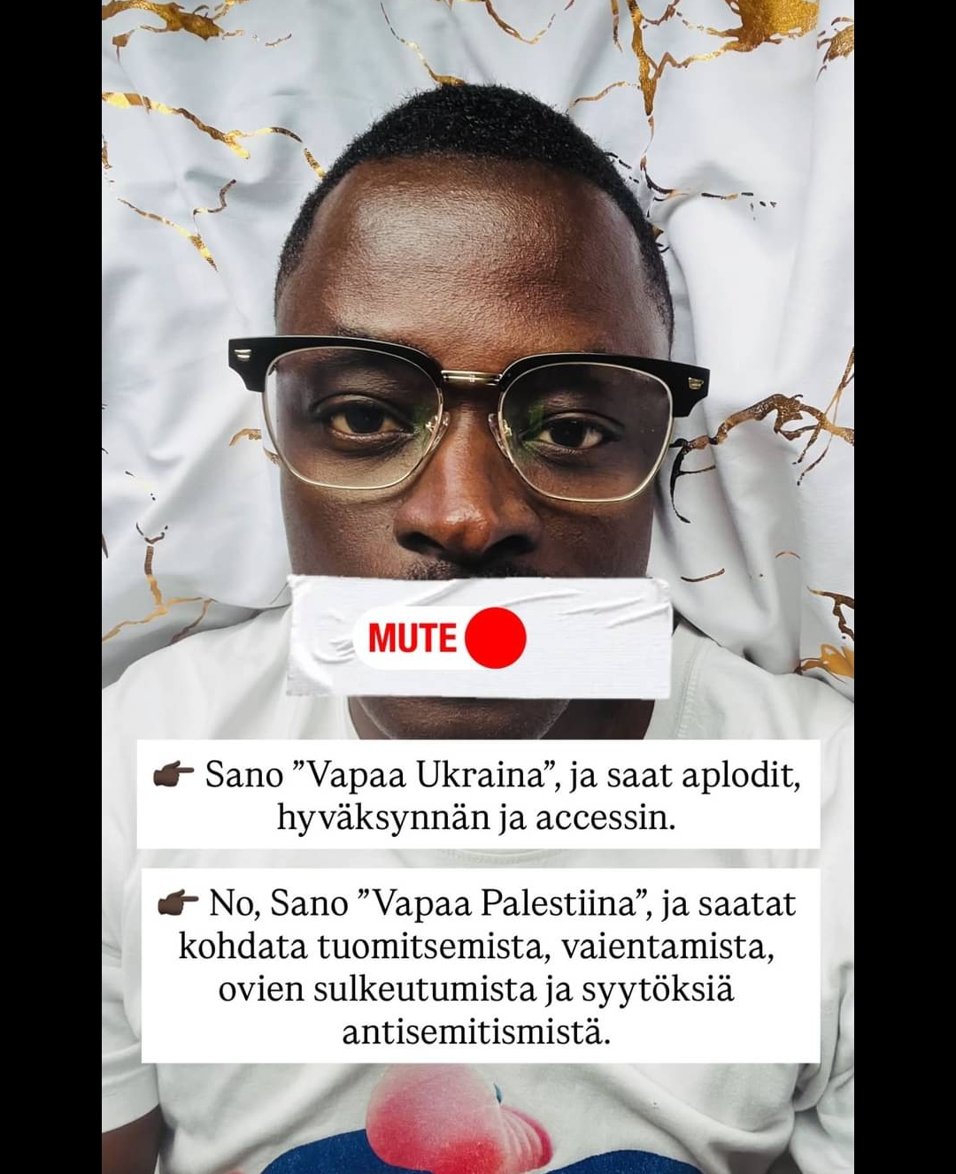 Paco Diop: Rasistiset suomalaiset antavat tukensa Ukrainalle